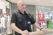 Mark is on the lookout for suspects at West Orchards Shopping Centre, Coventry