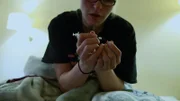 Salt Lake City, UTAH, USA: Dannika holding a needle before injecting herself with heroin.