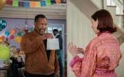 ìSomething Blueî ñ Elsbeth suspects foul play after a posh country club wedding meticulously planned by an esteemed, but shady, financial advisor, Ashton Hayes (Keegan-Michael Key), ends in the golf cart death of the hapless groom. Also, Elsbeth plans a housewarming party with some old friends, on ELSBETH, Thursday, May 2 on the CBS Television Network, and streaming on Paramount+. Pictured (L-R): Wendell Pierce as Captain Wagner and Carrie Preston as Elsbeth Tascioni