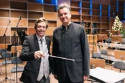 Checker Tobi besucht Frank Beermann beim Münchner Rundfunkorchester.