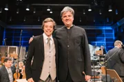 Checker Tobi mit Frank Beermann beim Münchner Rundfunkorchester.