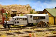 Auch eine "Galloping Goose" - also eine gallopierende Gans - darf nicht fehlen. Eines der markantesten Fahrzeuge auf der Schmalpurbahn im Westen.