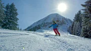 Conny Bürgler beim Skifahren in Berwang.