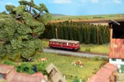 Die Hallertau liegt mitten in Bayern, zwischen Landshut und Ingolstadt. Hier wird Hopfen in großem Stil angebaut. Das Thema Hopfen spielt natürlich auch auf der Modellbahn eine große Rolle.
