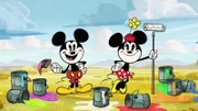 Minnie Mouse and Mickey Mouse