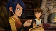 Morgan und Arthur leben beim weisen Merlin.