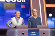 Die Kandidaten des Teams "Genial": Moderator Hugo Egon Balder (r.) und Moderator Wigald Boning (l.).