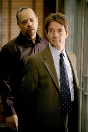 (l-r) Ice-T as Odafin "Fin" Tutuola, Martin Short as Sebastian Ballentine