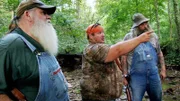 L-R: Jeff Headlee, Buck und Huckleberry.