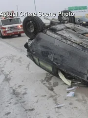 Car crash after robbing DICKS Sporting Goods Store