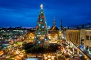 Der grösste Weihnachtsbaum der Welt steht jedes Jahr auf dem Weihnachtsmarkt in Dortmund.