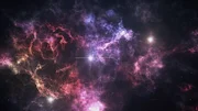 Sterne leuchten in Galaxy.