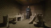 Dr. Gabriel Zuchtriegel untersucht das Zimmer für versklavte Personen in der Villa in Civita Giuliana, Pompeji. (National Geographic)