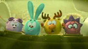 Wally, Krash, Dokko und Chiko sind besorgt.