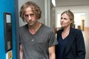Drogenjunkie Christian Probst (Florian Stetter) wird von Vera Lanz (Katharina Böhm) verhört   was hat er mit dem Fall zu tun?