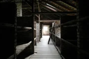 Das innere des Vernichtungslagers Auschwitz-Birkenau.