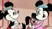 L-R: Mickey Mouse, Fifi, Minnie Mouse