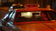 Ralph Friedman drives an undercover yellow cab with his partner, Lester Rudnick in the back seat.