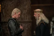 l-r: Prince Daemon Targaryen (Matt Smith), King Viserys I Targaryen (Paddy Considine)