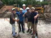 (L-R) John “Old Man” Messner, Jason Pratt, Ron Russell, Chris “Crash” Warren, and Derek Pratt pose for a photo.