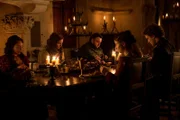 Samantha Spiro as Melessa Tarly, Hannah Murray as Gilly,  John Bradley as Samwell Tarly, Freddie Stroma as Dickon Tarly, Rebecca Benson as Talla Tarly