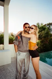 l-r: Tedros (The Weeknd), Jocelyn (Lily-Rose Depp)