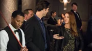 l-r: Al Burns (Dylan Walsh), Carrie Wells (Poppy Montgomery)