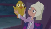 PHINEAS AND FERB - "Terrifying Tri-State Trilogy of Terror" Đ This new episode of "Phineas and Ferb" features three separate tales. Tale One follows Candace as she accidentally conjures up a spell that turns her Ducky Momo plushie into a living, breathing doll that is set on stalking her. In Tale Two, Doofenshmirtz encounters a mythological, giant floating baby head that grants cursed wishes; and Tale Three pits Phineas, Ferb and their friends against a horde of mischievous, evil platypuses set on destroying the town.