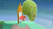 Wütend greift der kleine Oktosingwal sein Spiegelbild an.