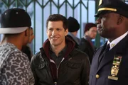 Andy Samberg (Jake Peralta), André Braugher (Ray Holt).