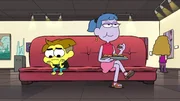 L-R: Cricket Green (Chris Houghton), Gloria (Anna Akana)