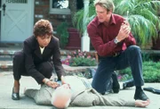 Amanda Bentley-Livingston (Victoria Rowell, l.); Steve Sloan (Barry Van Dyke, r.)