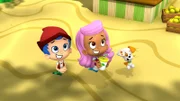 v.li.: Gil, Molly, Bubble Puppy