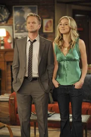 New Jersey oder New York? Stella (Sarah Chalke, r.) und Barney (Neil Patrick Harris, l.) werden sich nicht einig ...