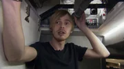 Modellbauer Alex im Inneren des Vesuv