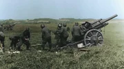 Deutsche Artilleristen an der Ostfront. (Kredit: Bundesarchiv)