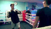 Daymian und Maddox beim Sparring mit Opa Mucki