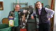 Heute wird die Schlagsahne mit dem Außenborder hergestellt: Bernhard Hoëcker (l.) und Wigald Boning (r.) freuen sich schon wie Bolle.