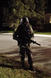 FBI agent waiting for orders.