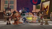 Während die Buffycats die Werke von Monsieur LaPalette bestaunen, wird diesem die wertvolle Skulptur des Wollknäuelwerfers gestohlen. Können die Buffycats die Statue gemeinsam mit dem scharfsinnigen Polizeikater Cop wiederfinden?