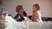 Hilary with her seven-year-old daughter.