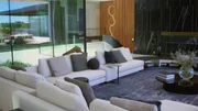 Wer hier wohnt, hat es geschafft: Blick ins Wohnzimmer einer Luxusvilla.