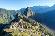 Picture Shows: Sunrise at the Inca ruins Machu Picchu