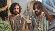 (v.l.) Tamar, die Aethiopierin (Amber Shana Williams), Andreas (Noah James), Philippus (Yoshi Barrigas)
