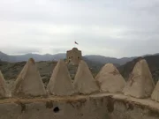 Das alte Fort Al Hayl Castle, 45 Minuten entfernt von Khor Fakkan in den Vereinigten Arabischen Emiraten.
