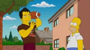 Für Homer (r.) scheint, die App ChoreMonkey die Lösung all seiner Probleme zu sein. Die Arbeiter (l.) tauchen immer auf, wenn man sie braucht und übernehmen jede Aufgabe ...