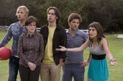 (v.l.n.r.) Kyle Bradway (Ryan Hansen); Lydia Dunfree (Megan Mullally); Roman DeBeers (Martin Starr); Henry Pollard (Adam Scott); Casey Klein (Lizzy Caplan)