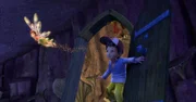 Die Monstertür treibt ihr Unwesen in Nimmerland. Wenn man durch sie durchgeht, kommt man in die Nachtwelt. Tinker Bell und Michael wollen ihre Freunde retten, die zuvor von der Monstertür verschlungen wurden.