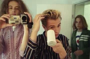 Wir haben’s getan“-Videodreh 1998 (v. li.: Puffi, Kim, Gunnar).