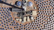 Gewinnung von Solarenergie in Nevada mittels Power plant